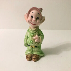 Vintage Disney Dopey Figurine Snow  White Dwarf 4.5 Inch Tall Figure